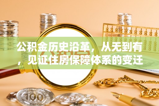 逊克公积金历史沿革，从无到有，见证住房保障体系的变迁