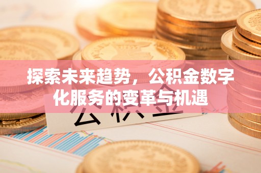 逊克探索未来趋势，公积金数字化服务的变革与机遇