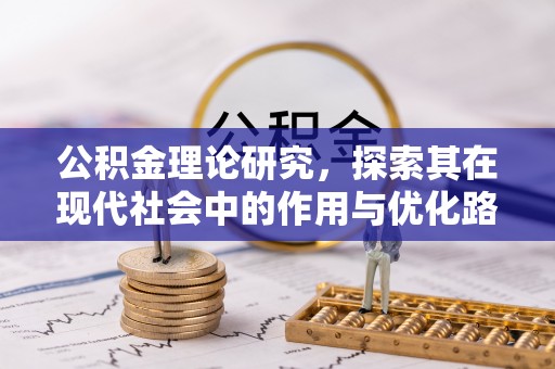 逊克公积金理论研究，探索其在现代社会中的作用与优化路径