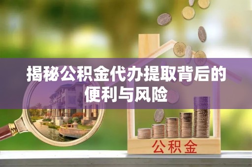 逊克揭秘公积金代办提取背后的便利与风险