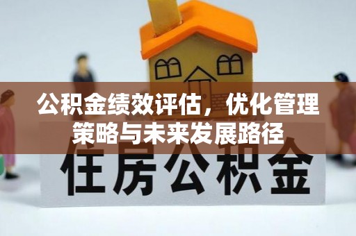 逊克公积金绩效评估，优化管理策略与未来发展路径