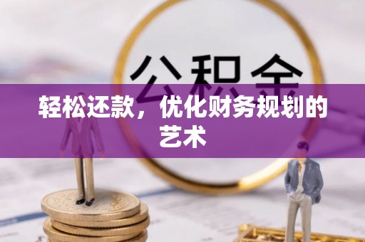 逊克轻松还款，优化财务规划的艺术
