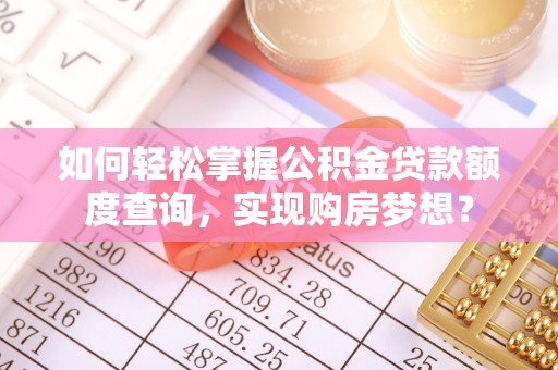逊克如何轻松掌握公积金贷款额度查询，实现购房梦想？