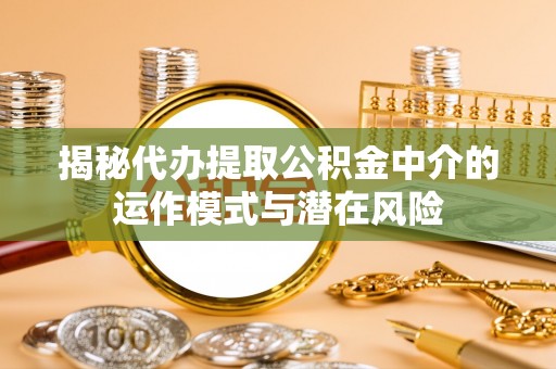 逊克揭秘代办提取公积金中介的运作模式与潜在风险
