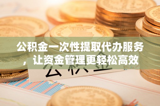 逊克公积金一次性提取代办服务，让资金管理更轻松高效