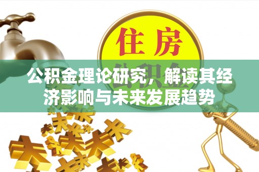 逊克公积金理论研究，解读其经济影响与未来发展趋势