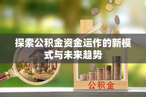 逊克探索公积金资金运作的新模式与未来趋势