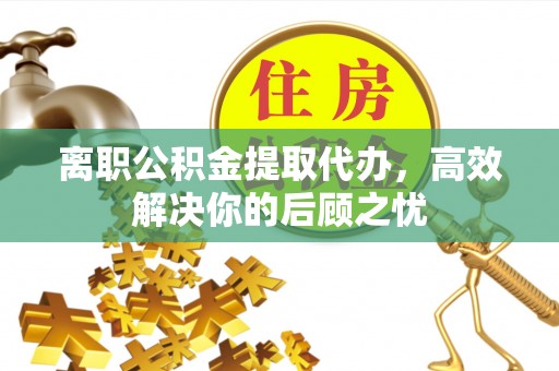 逊克离职公积金提取代办，高效解决你的后顾之忧