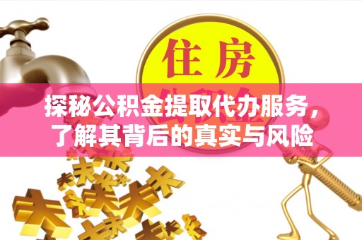 逊克探秘公积金提取代办服务，了解其背后的真实与风险