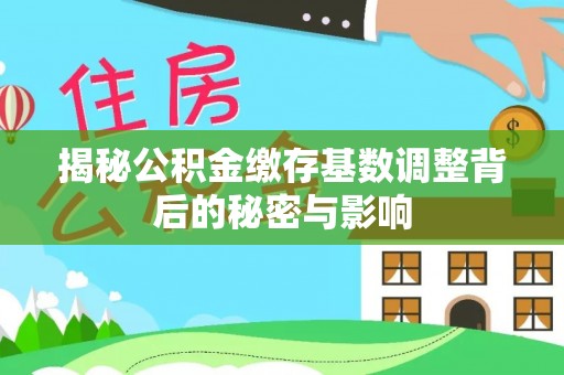 逊克揭秘公积金缴存基数调整背后的秘密与影响