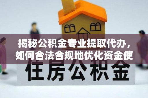 逊克揭秘公积金专业提取代办，如何合法合规地优化资金使用