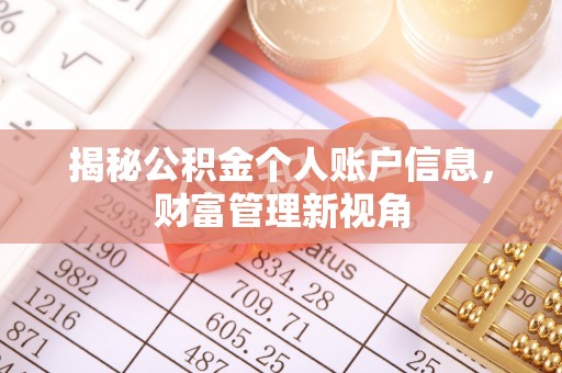 逊克揭秘公积金个人账户信息，财富管理新视角