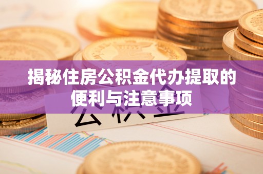 逊克揭秘住房公积金代办提取的便利与注意事项